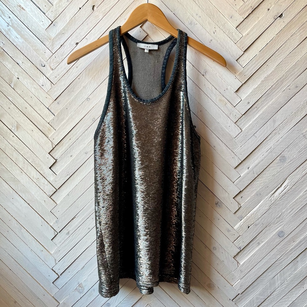 IRO racer back sequin top SZ 1